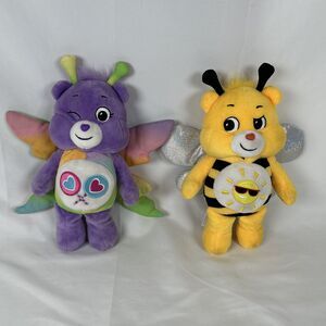 Care Bears Special Edition Spring Theme Butterfly Share Bear & Bee Bear 10”
